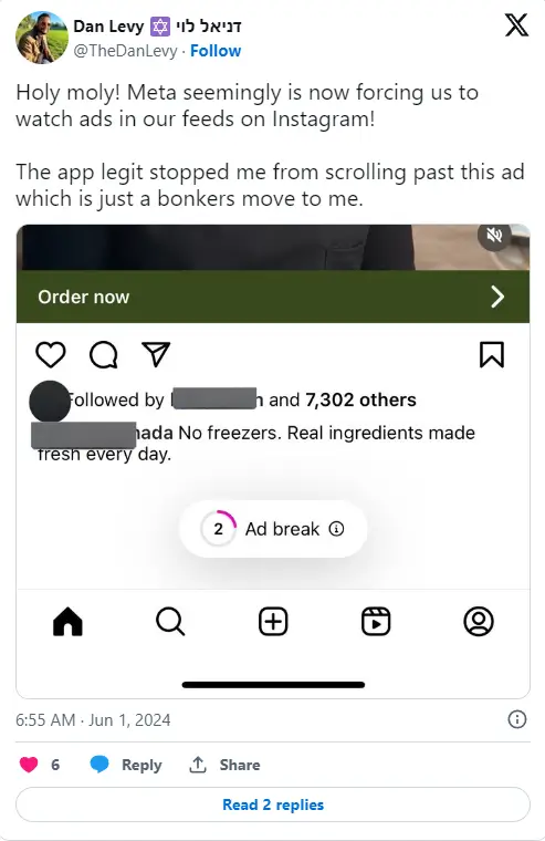 Instagram Unskippable Ads are in Testing Phase within the App, Currently Known as “Ad Breaks”